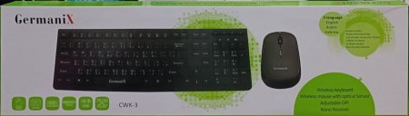  كيبورد لاسلكي و ماوس Wireless Keyboard and Mouse - Germanix  CWK-3 